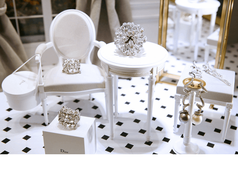 Blair Jewelers elegant diamond display