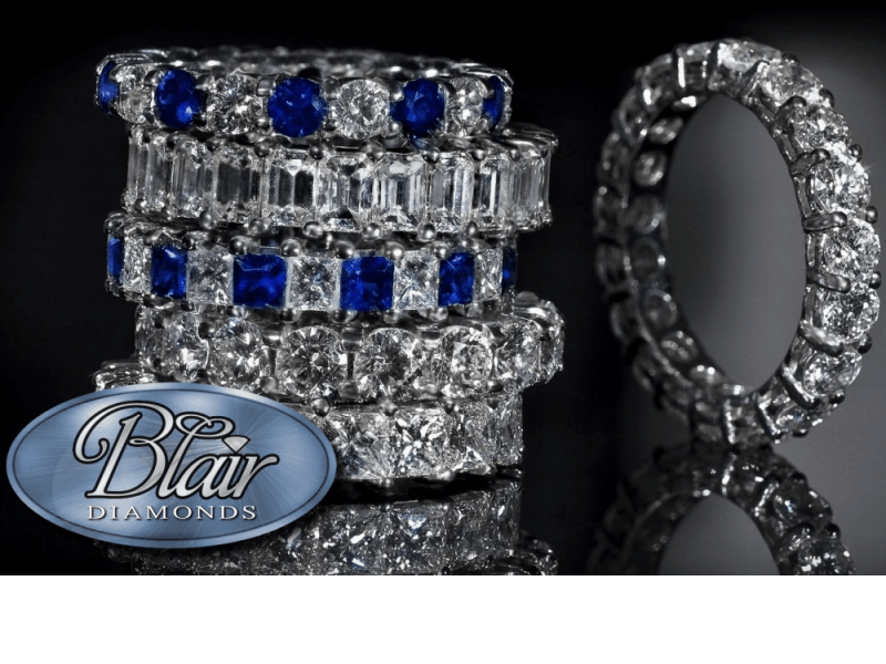 Blair Jewelers diamond band cluster
